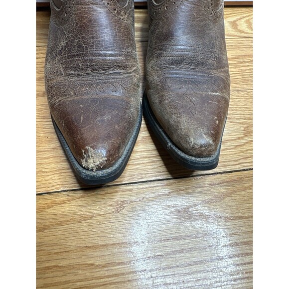 Justin Brown L2561 McKayla Leather Western Cowboy Cowgirl Boots Women Size 8.5 B - Picture 4 of 9